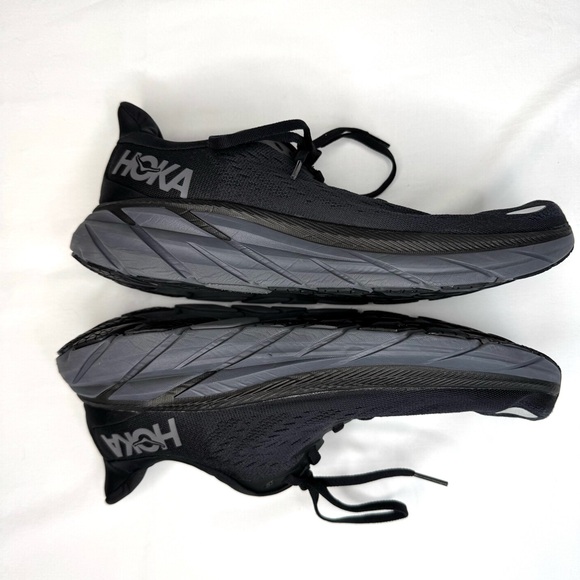 Hoka One One Clifton 8 All Black Size 8 D Mens - Picture 10 of 13